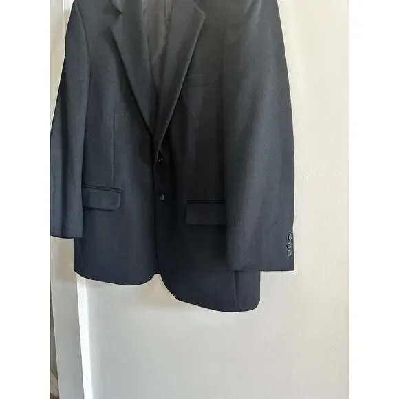 Bernhard Altmann Courture 100% Cashmere Blazer Jacket Black Size 46L Vintage
